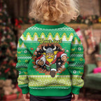 Santa Raiders Personalized Kid Ugly Christmas Sweater Christmas Rugby League Spirit - Aussie Hoodie