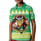 Santa Raiders Personalized Kid Polo Shirt Christmas Rugby League Spirit - Aussie Hoodie