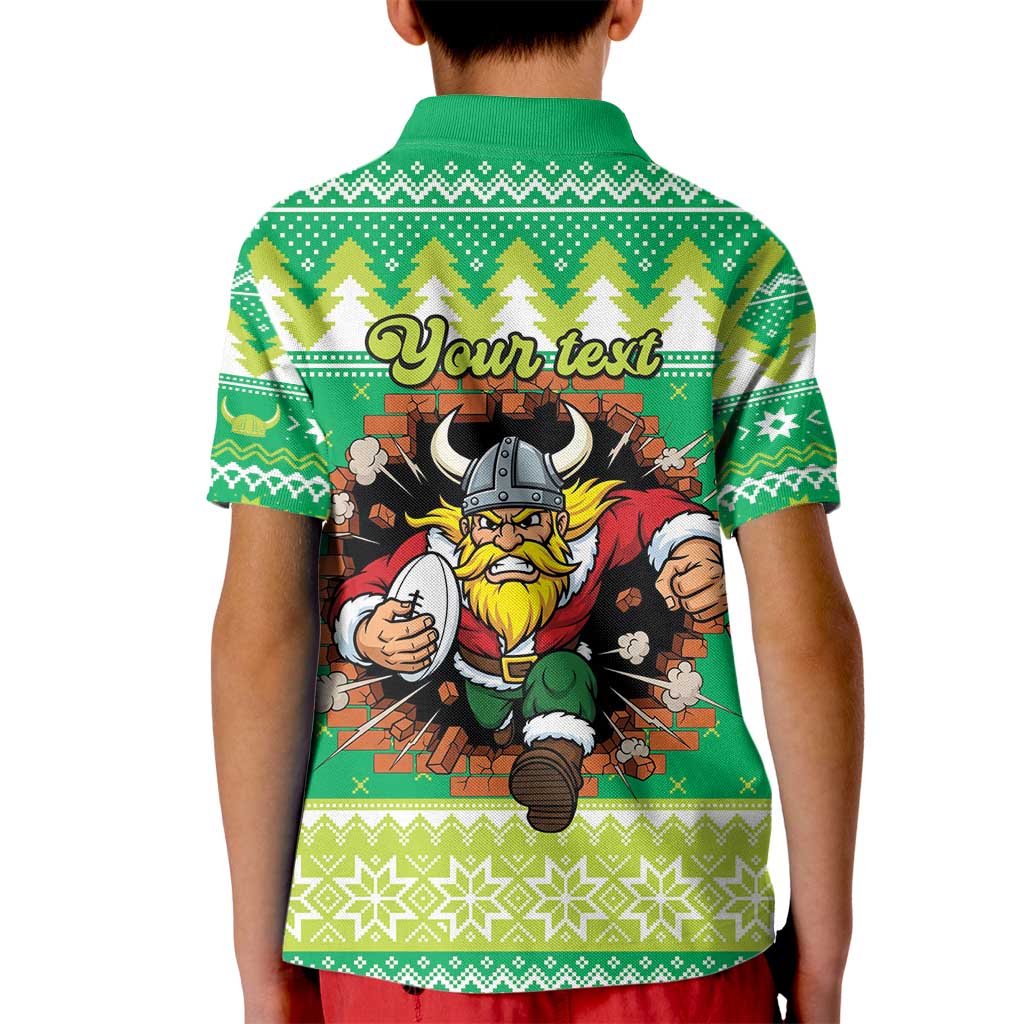 Santa Raiders Personalized Kid Polo Shirt Christmas Rugby League Spirit - Aussie Hoodie