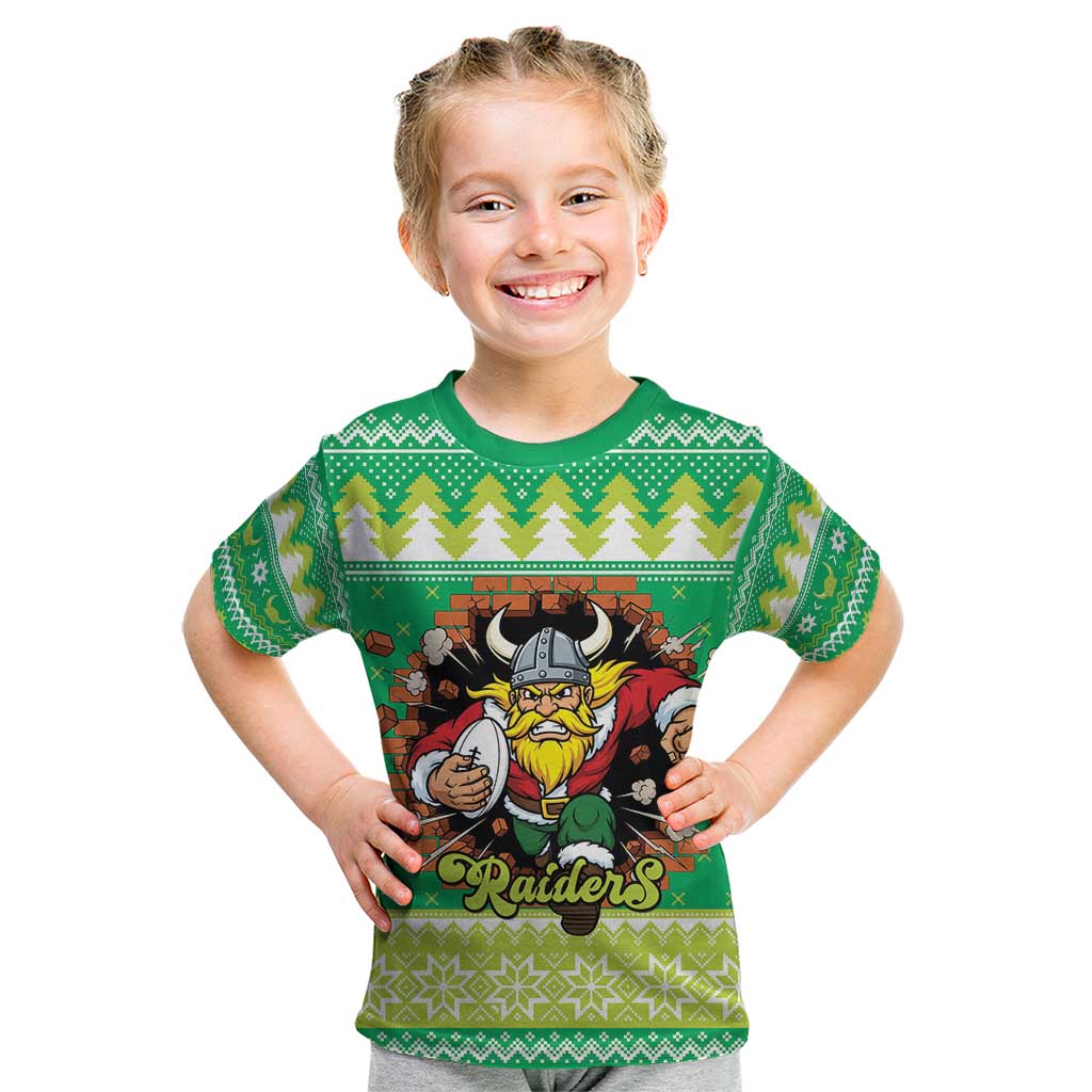 Santa Raiders Personalized Kid T Shirt Christmas Rugby League Spirit - Aussie Hoodie
