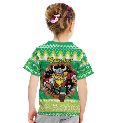 Santa Raiders Personalized Kid T Shirt Christmas Rugby League Spirit - Aussie Hoodie