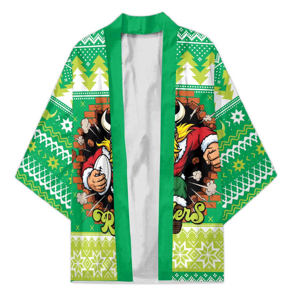 Santa Raiders Personalized Kimono Christmas Rugby League Spirit - Aussie Hoodie