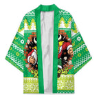 Santa Raiders Personalized Kimono Christmas Rugby League Spirit - Aussie Hoodie
