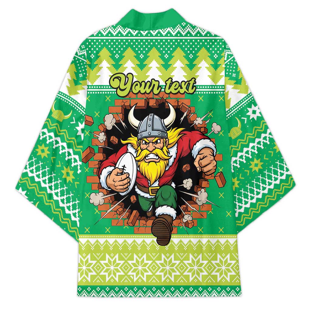 Santa Raiders Personalized Kimono Christmas Rugby League Spirit - Aussie Hoodie