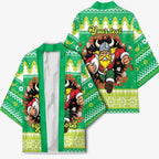 Santa Raiders Personalized Kimono Christmas Rugby League Spirit - Aussie Hoodie