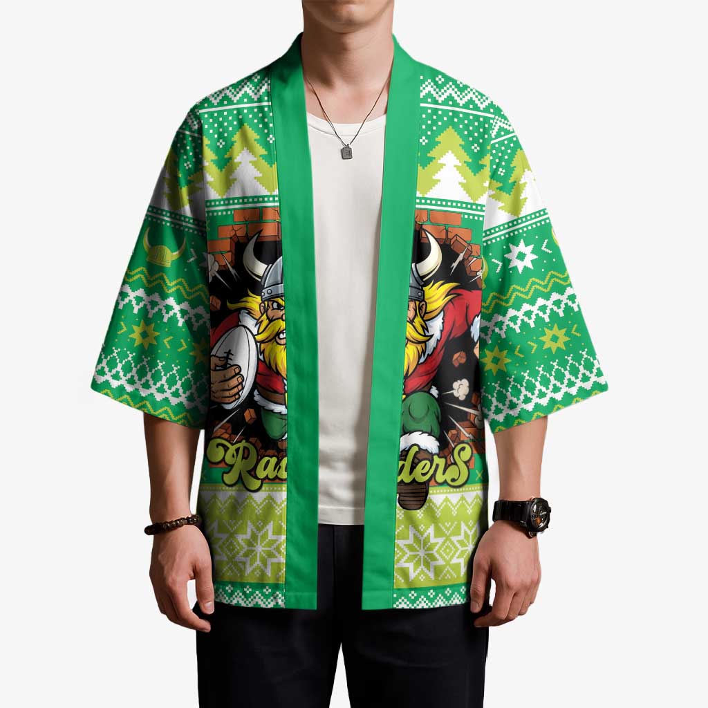 Santa Raiders Personalized Kimono Christmas Rugby League Spirit - Aussie Hoodie