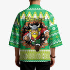 Santa Raiders Personalized Kimono Christmas Rugby League Spirit - Aussie Hoodie