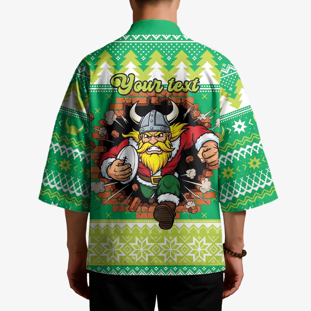 Santa Raiders Personalized Kimono Christmas Rugby League Spirit - Aussie Hoodie
