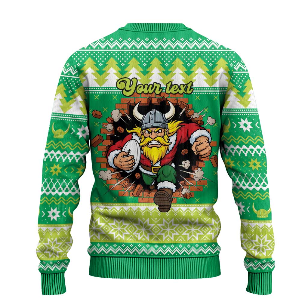 Santa Raiders Personalized Ugly Christmas Sweater Christmas Rugby League Spirit - Aussie Hoodie