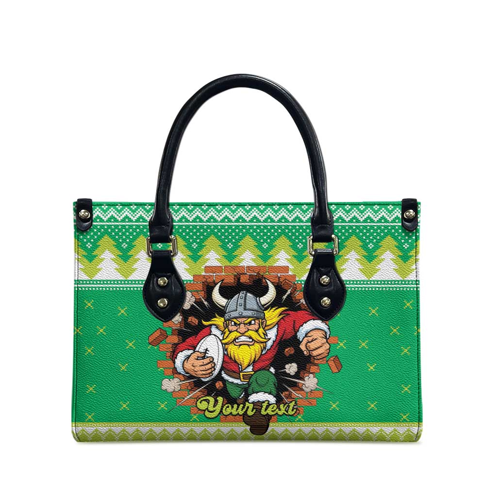 Santa Raiders Personalized Leather Bag Christmas Rugby League Spirit - Aussie Hoodie