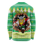 Santa Raiders Personalized Long Sleeve Shirt Christmas Rugby League Spirit - Aussie Hoodie