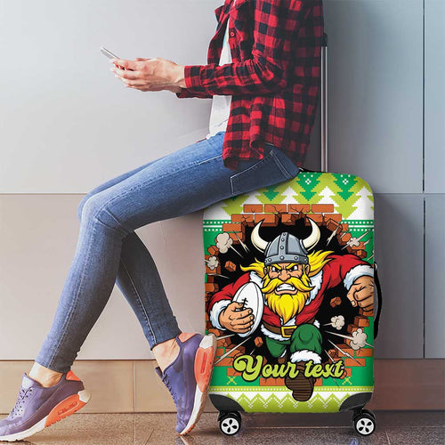 Santa Raiders Personalized Luggage Cover Christmas Rugby League Spirit - Aussie Hoodie