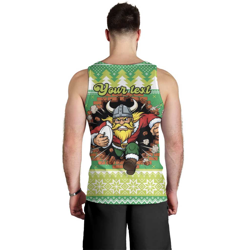 Santa Raiders Personalized Men Tank Top Christmas Rugby League Spirit - Aussie Hoodie