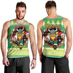Santa Raiders Personalized Men Tank Top Christmas Rugby League Spirit - Aussie Hoodie