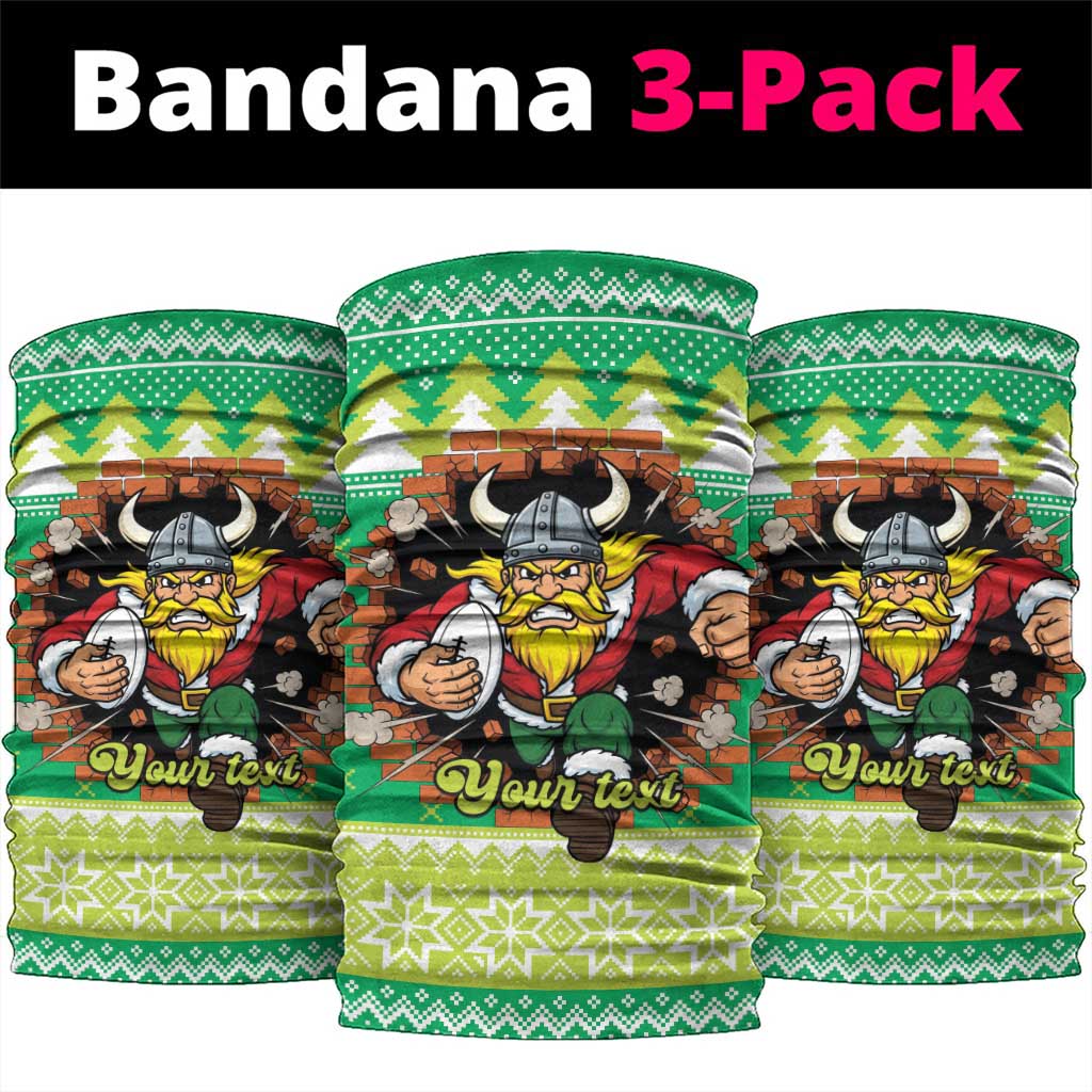 Santa Raiders Personalized Neck Gaiter Christmas Rugby League Spirit - Aussie Hoodie