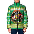 Santa Raiders Personalized Padded Jacket Christmas Rugby League Spirit - Aussie Hoodie