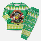 Santa Raiders Personalized Christmas Pajama Set Christmas Rugby League Spirit - Aussie Hoodie
