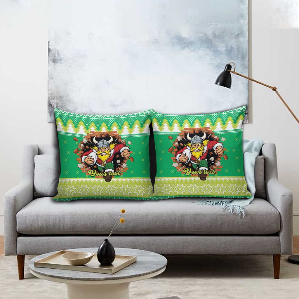 Santa Raiders Personalized Pillow Cover Christmas Rugby League Spirit - Aussie Hoodie