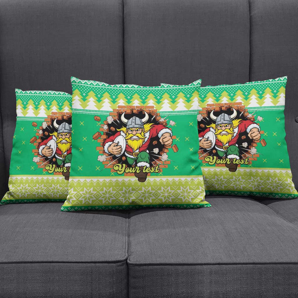 Santa Raiders Personalized Pillow Cover Christmas Rugby League Spirit - Aussie Hoodie