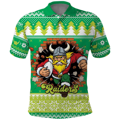 Santa Raiders Personalized Polo Shirt Christmas Rugby League Spirit - Aussie Hoodie