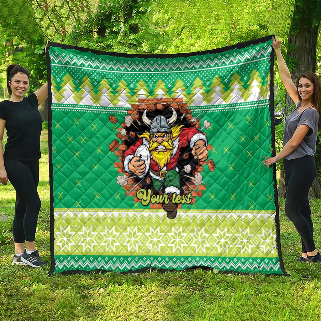 Santa Raiders Personalized Quilt Christmas Rugby League Spirit - Aussie Hoodie