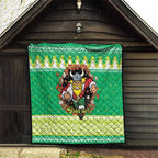 Santa Raiders Personalized Quilt Christmas Rugby League Spirit - Aussie Hoodie