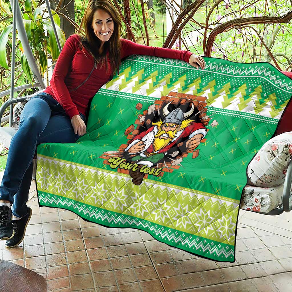 Santa Raiders Personalized Quilt Christmas Rugby League Spirit - Aussie Hoodie