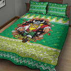 Santa Raiders Personalized Quilt Bed Set Christmas Rugby League Spirit - Aussie Hoodie