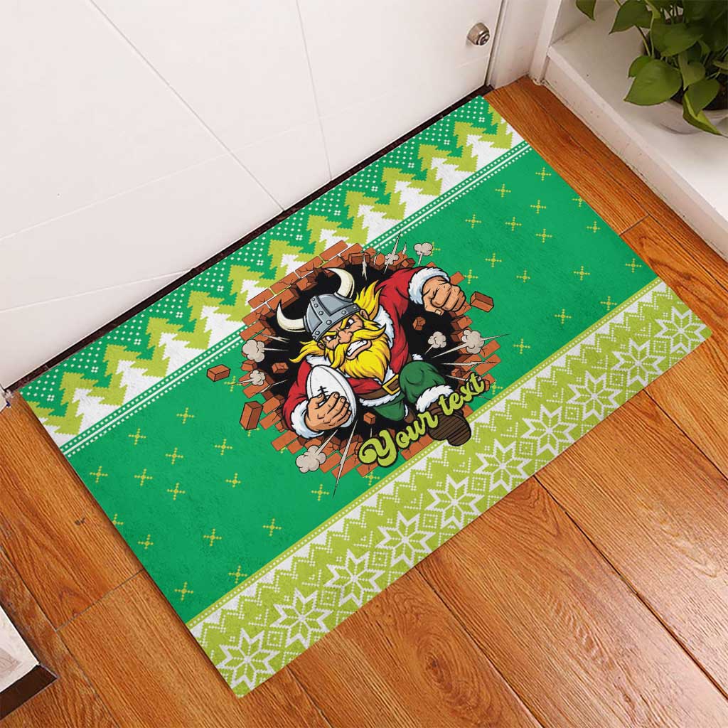 Santa Raiders Personalized Rubber Doormat Christmas Rugby League Spirit - Aussie Hoodie
