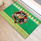Santa Raiders Personalized Rubber Doormat Christmas Rugby League Spirit - Aussie Hoodie