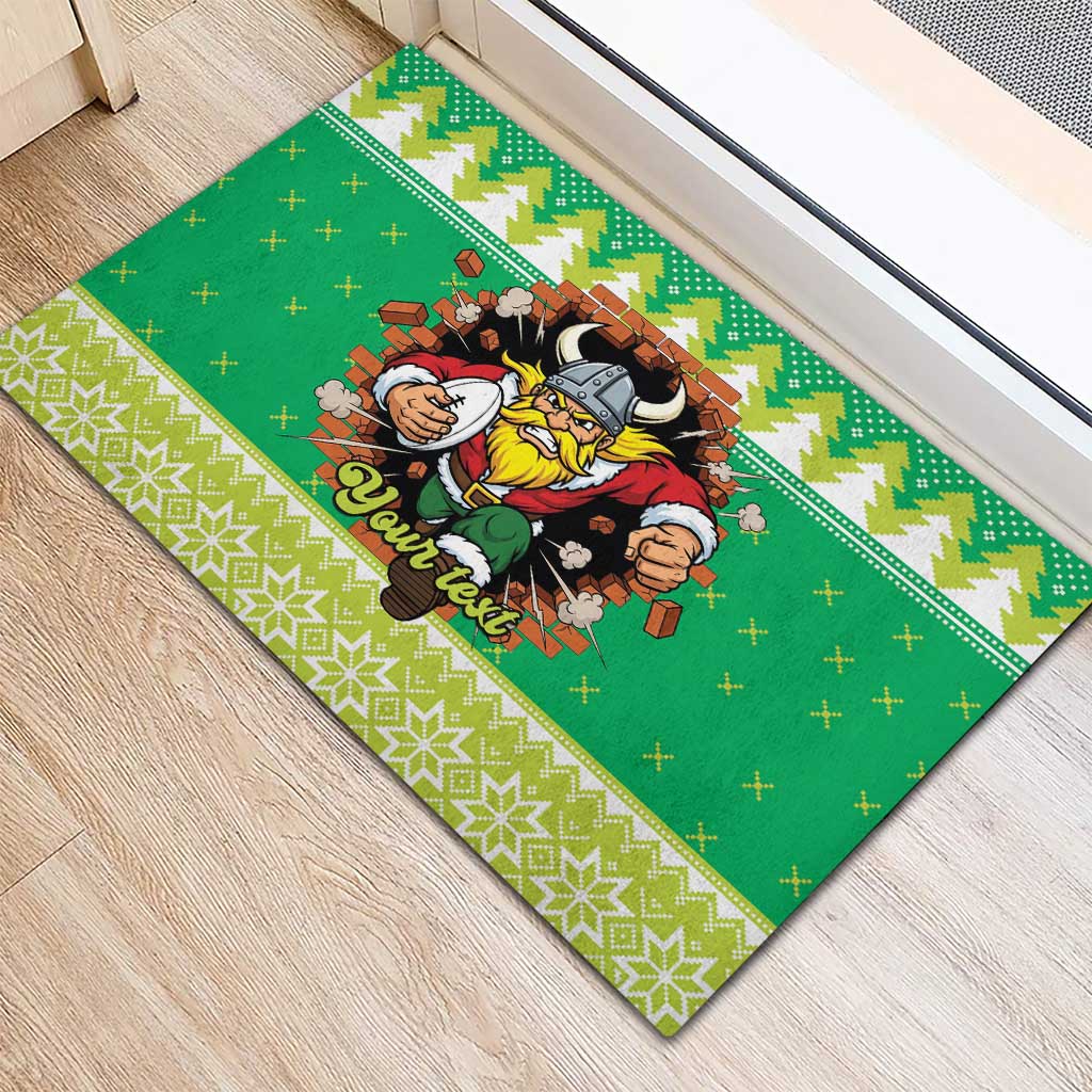 Santa Raiders Personalized Rubber Doormat Christmas Rugby League Spirit - Aussie Hoodie