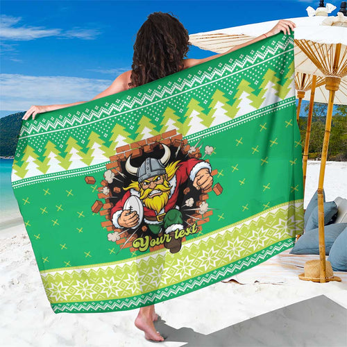 Santa Raiders Personalized Sarong Christmas Rugby League Spirit - Aussie Hoodie