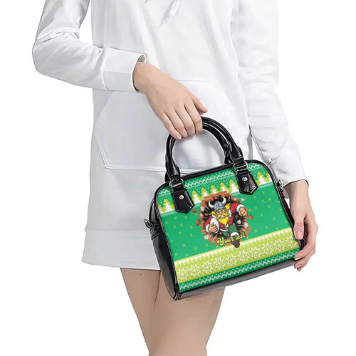 Santa Raiders Personalized Shoulder Handbag Christmas Rugby League Spirit - Aussie Hoodie
