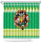 Santa Raiders Personalized Shower Curtain Christmas Rugby League Spirit - Aussie Hoodie