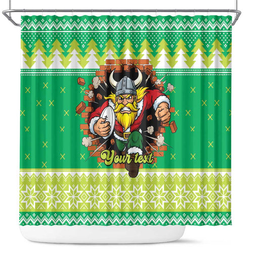 Santa Raiders Personalized Shower Curtain Christmas Rugby League Spirit - Aussie Hoodie