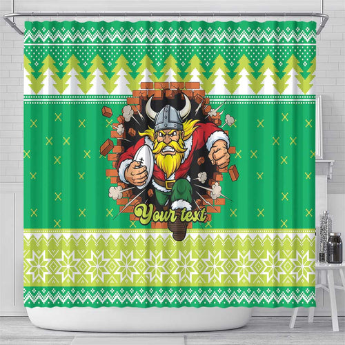 Santa Raiders Personalized Shower Curtain Christmas Rugby League Spirit - Aussie Hoodie