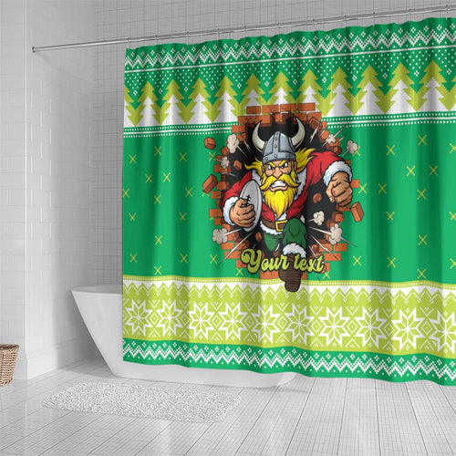 Santa Raiders Personalized Shower Curtain Christmas Rugby League Spirit - Aussie Hoodie