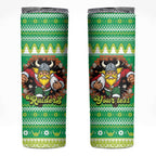 Santa Raiders Personalized Skinny Tumbler Christmas Rugby League Spirit - Aussie Hoodie
