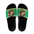Santa Raiders Personalized Slide Sandals Christmas Rugby League Spirit - Aussie Hoodie