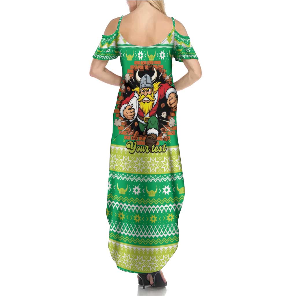 Santa Raiders Personalized Summer Maxi Dress Christmas Rugby League Spirit - Aussie Hoodie