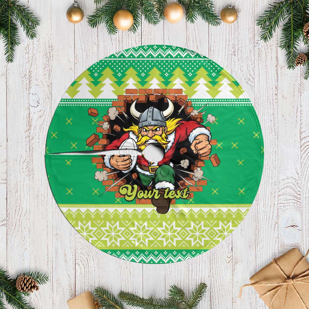 Santa Raiders Personalized Tree Skirt Christmas Rugby League Spirit - Aussie Hoodie