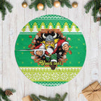 Santa Raiders Personalized Tree Skirt Christmas Rugby League Spirit - Aussie Hoodie