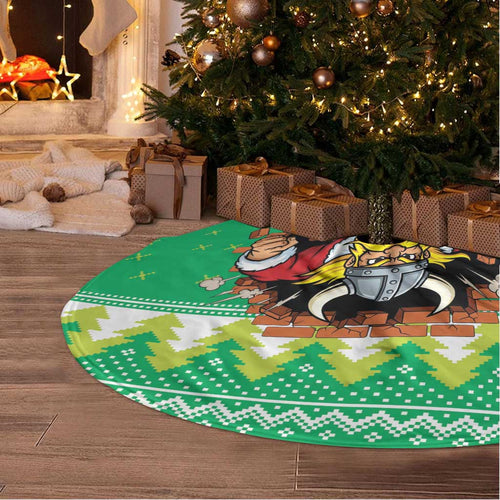 Santa Raiders Personalized Tree Skirt Christmas Rugby League Spirit - Aussie Hoodie