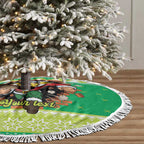 Santa Raiders Personalized Tree Skirt Christmas Rugby League Spirit - Aussie Hoodie