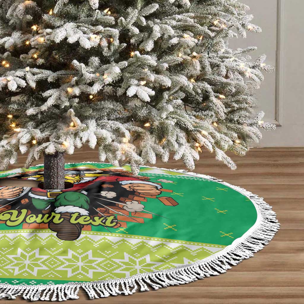 Santa Raiders Personalized Tree Skirt Christmas Rugby League Spirit - Aussie Hoodie