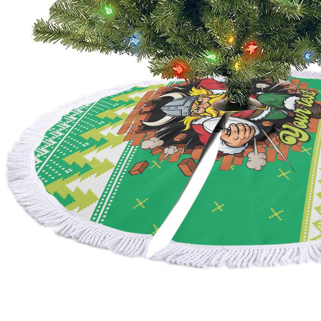 Santa Raiders Personalized Tree Skirt Christmas Rugby League Spirit - Aussie Hoodie