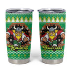 Santa Raiders Personalized Tumbler Cup Christmas Rugby League Spirit - Aussie Hoodie