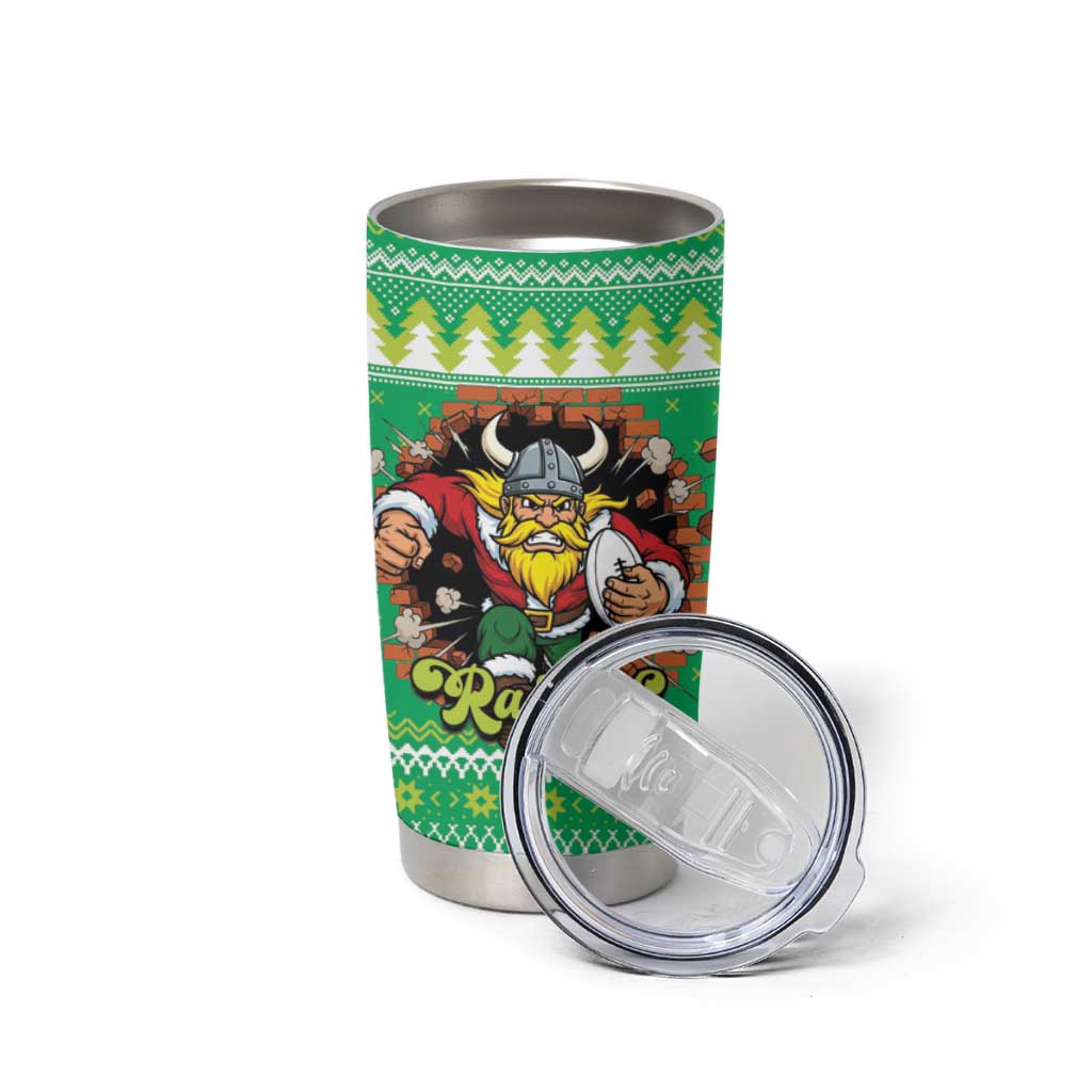 Santa Raiders Personalized Tumbler Cup Christmas Rugby League Spirit - Aussie Hoodie