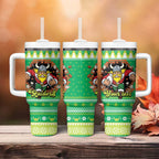 Santa Raiders Personalized Tumbler With Handle Christmas Rugby League Spirit - Aussie Hoodie