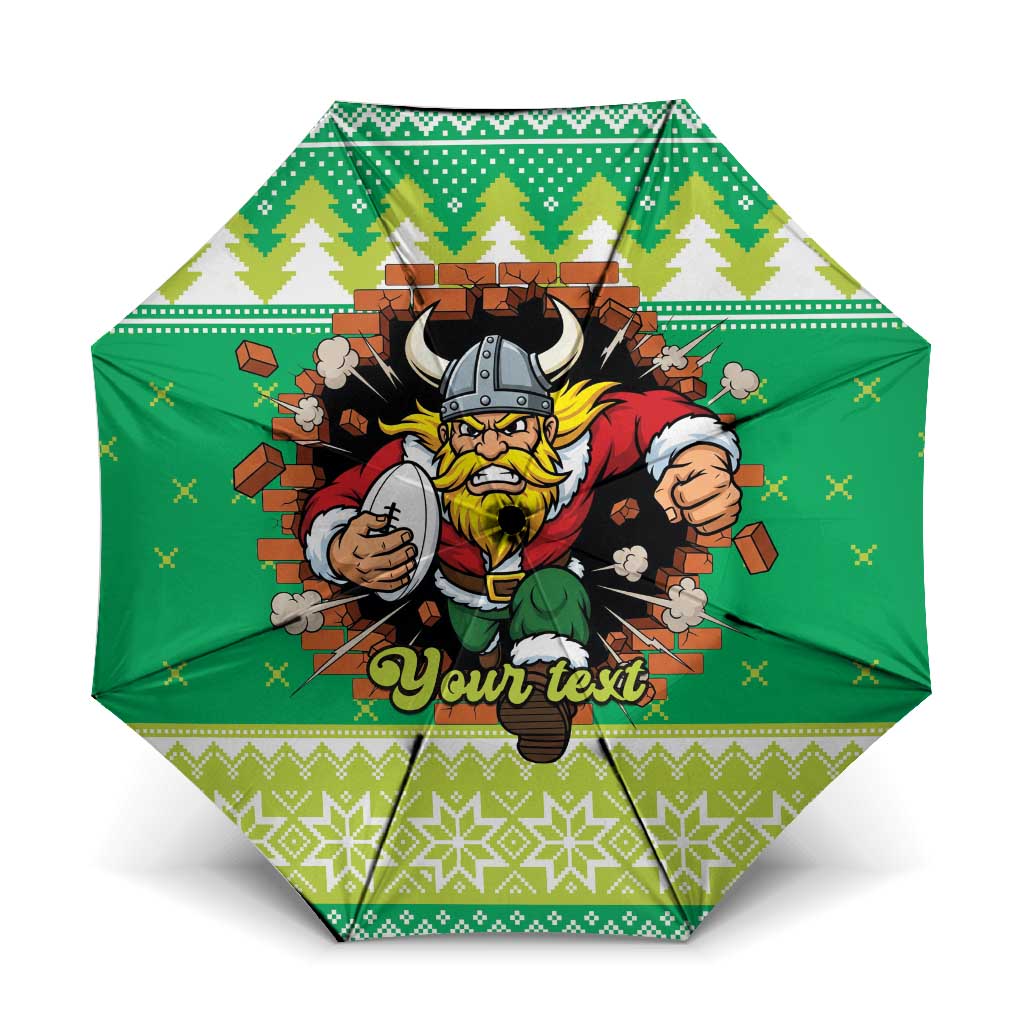 Santa Raiders Personalized Umbrella Christmas Rugby League Spirit - Aussie Hoodie
